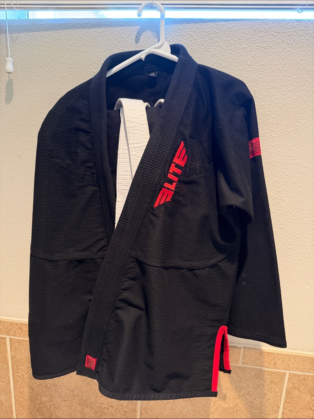 Elite Black & Red Men's Jiu-Jitsu Gi Jacket - Elite
